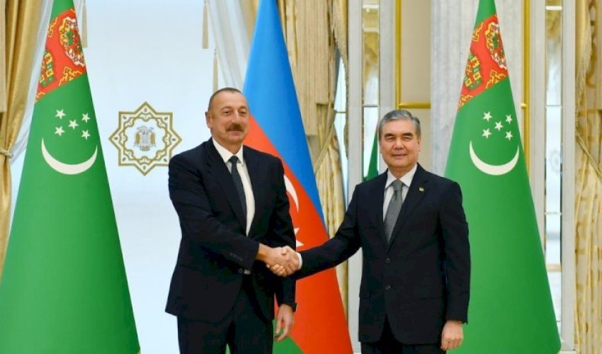 Qurbanqulu Berdiməhəmmədov İlham Əliyevi təbrik edib