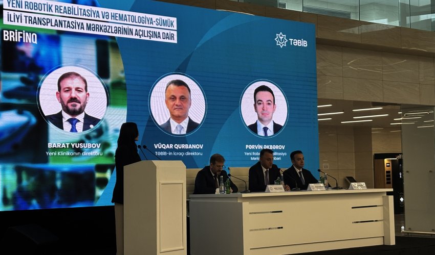 Ölkədə 28 otaqlı yeni sümük iliyi transplantasiyası mərkəzi istifadəyə verilib