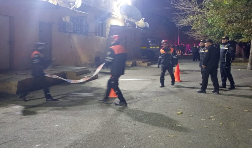 Goranboyda binanın döşəməsi çöküb, xəsarət alanlar var - Video -Yenilənib