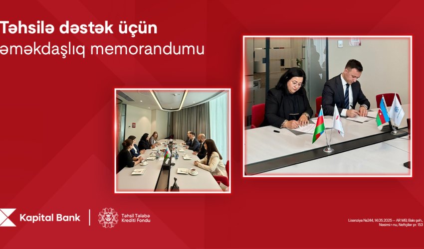 Kapital Bank and the Educational Student Loan Fund sign a cooperation memorandum