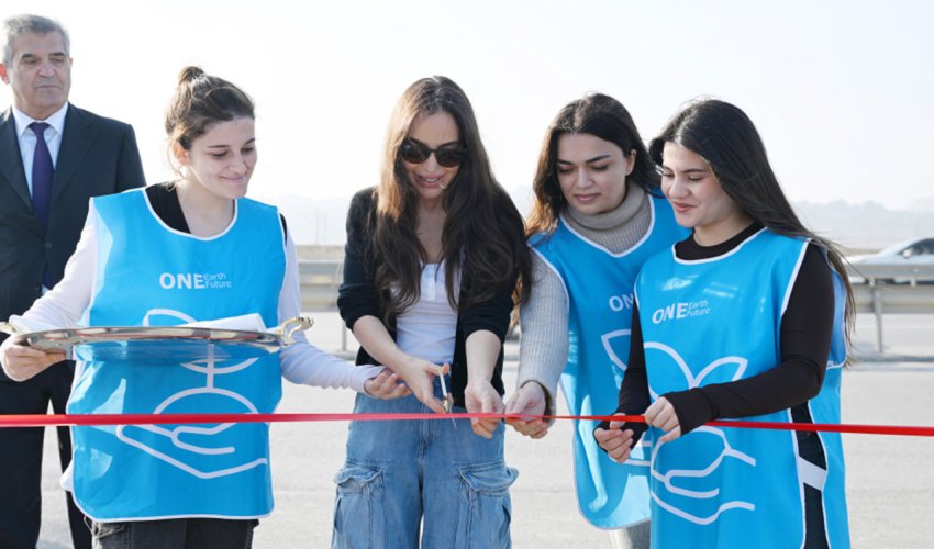 Leyla Əliyeva Qaradağda yeni parkın açılışında