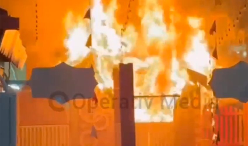 “Soyuq əllər, isti ürəklər”də köşk yanıb