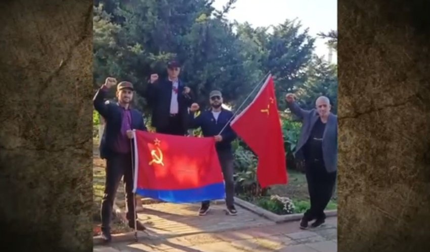 Bakıda SSRİ bayrağı qaldıranlar həbs olunublar