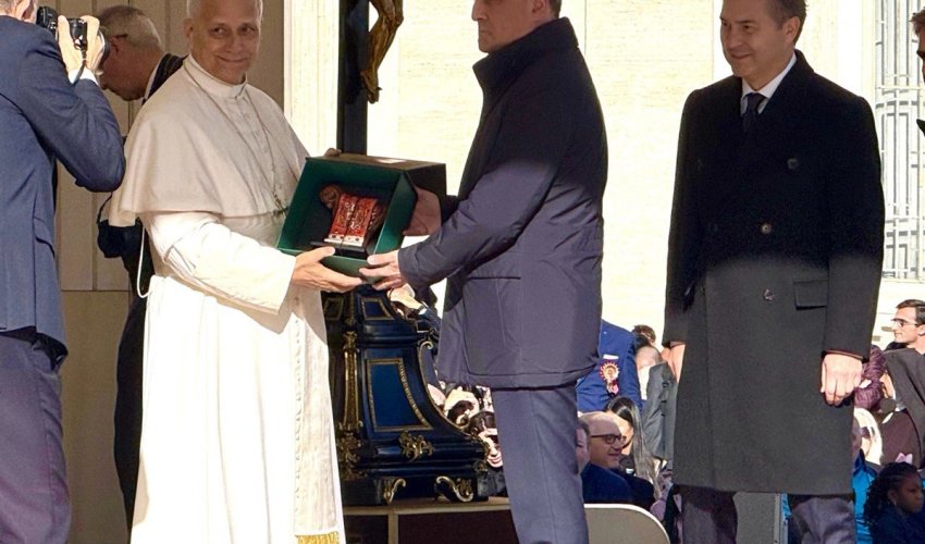 Ceyhun Bayramov Roma Papası ilə görüşüb