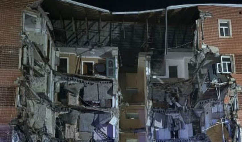 В Геранбое обрушился подъезд пятиэтажного дома