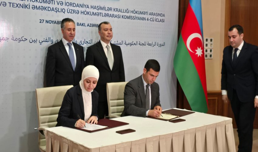 
Azərbaycan–İordaniya sənədləri imzalanıb