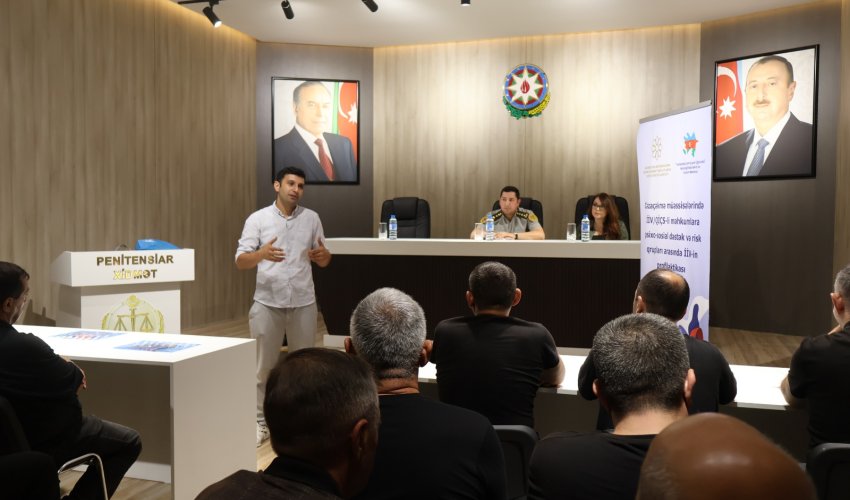 Cəzaçəkmə müəssisələrində İİV-profilaktikası ilə bağlı maarifləndirmə tədbirləri həyata keçirilib