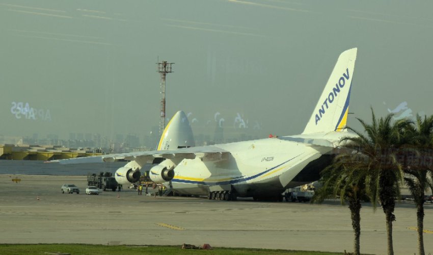 Украинский Ан-124 замечен в израильском аэропорту