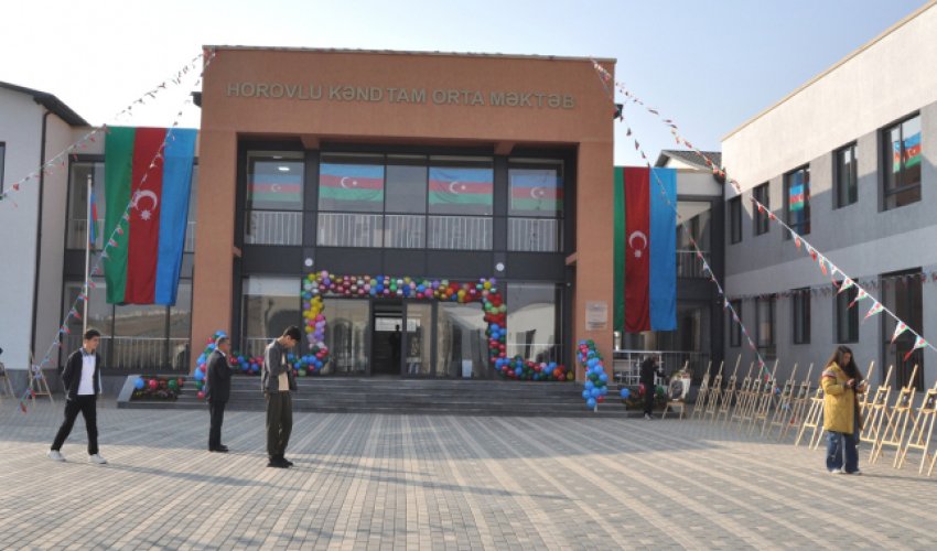 Horovlu kənd tam orta məktəbi fəaliyyətə başlayıb