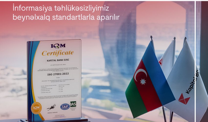 Another achievement of Kapital Bank on International Banking Day