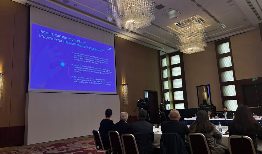 Azerbaijan Railways says it cut carbon emissions by 50% over the past year