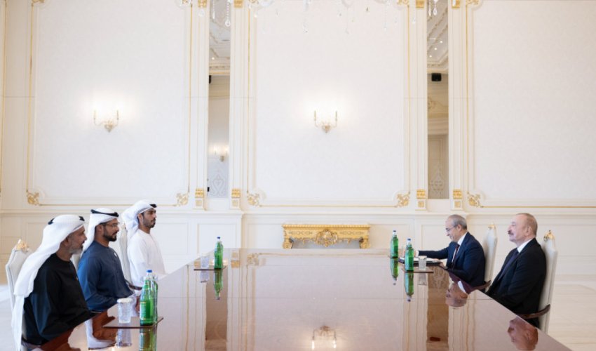 Алиев принял руководителей компаний из ОАЭ