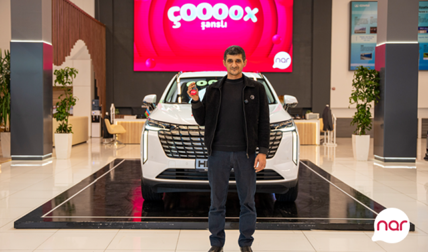 The 6th car in Nar’s “Çoox Şanslı” lottery has found its owner!