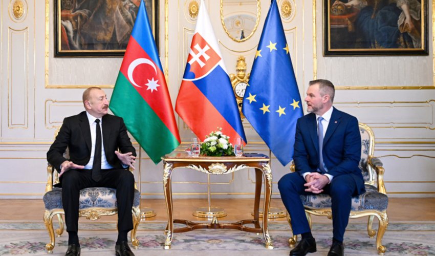 Состоялась встреча президентов Азербайджана и Словакии в формате один на один