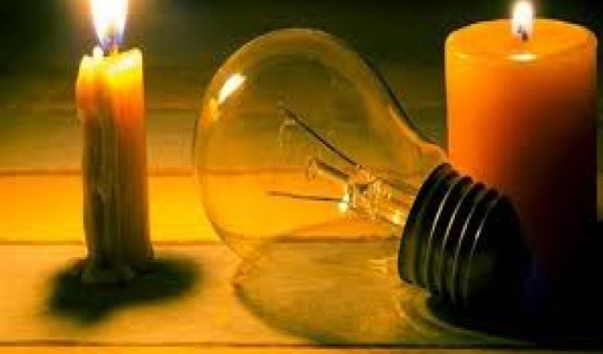 Bu ərazilərdə işıq olmayacaq