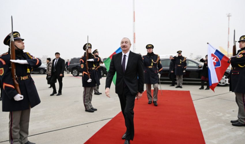 Prezident İlham Əliyevin Slovakiyaya rəsmi səfəri başa çatıb