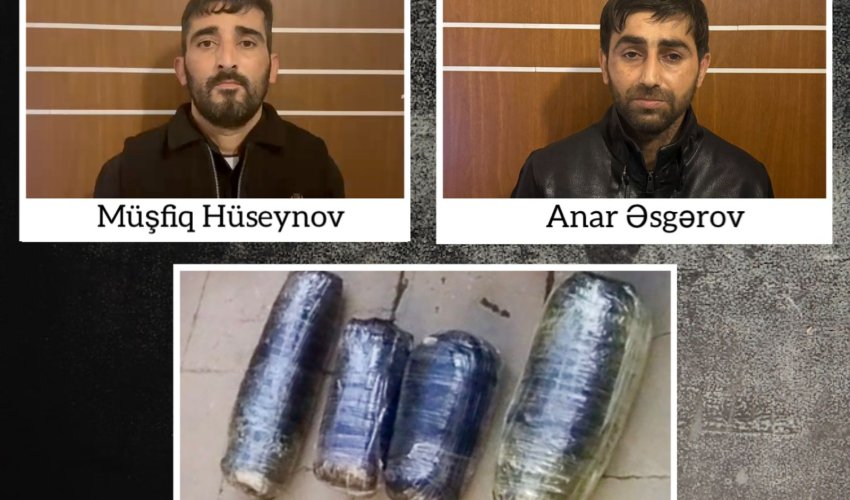 Salyanda 9 kiloqram narkotik satmaq istəyən şəxslər həbs olunub