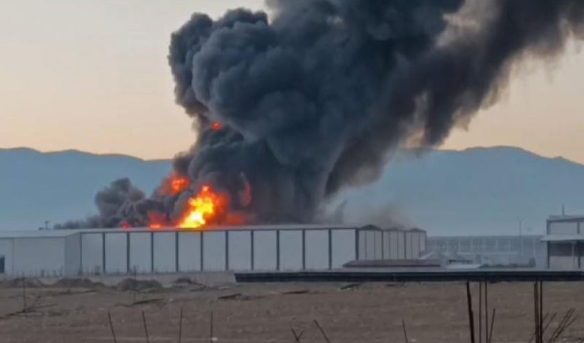 Türkiyədə fabrikdə güclü yanğın baş verib