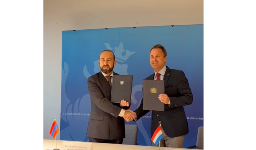 Ermənistan və Lüksemburq strateji tərəfdaşlıq haqqında bəyannamə imzalayıb