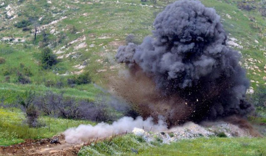 Ağdamda mina partlayışı: traktor sürücüsü xəsarət alıb