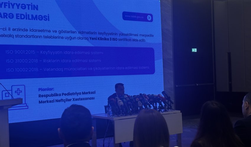 Bir neçə dövlət tibb müəssisəsi ISO sertifikatları alacaq