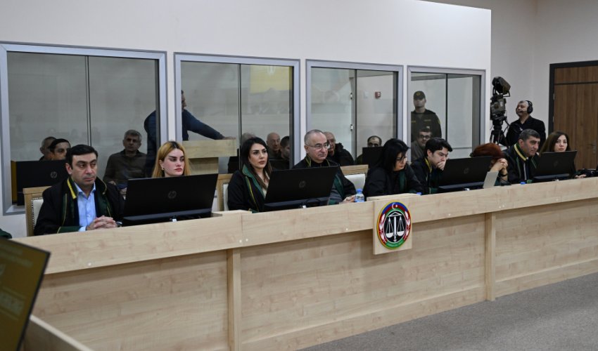 Ermənistan vətəndaşlarının məhkəməsi təqsirləndirilən şəxslərin son söz çıxışları ilə davam etdirilib