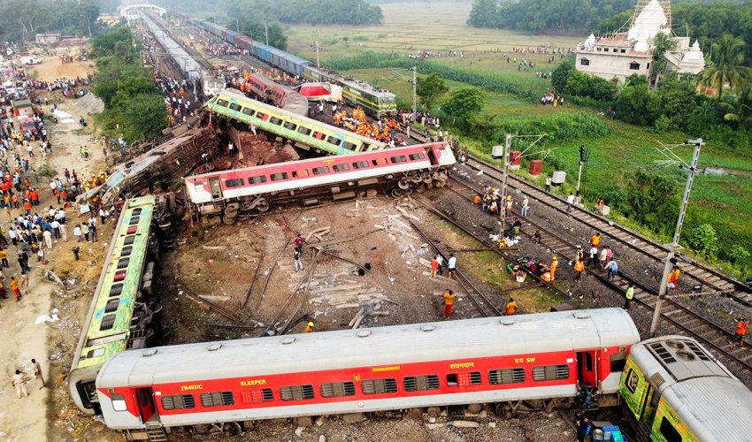 В Индии при столкновении с поездом погибли восемь слонов