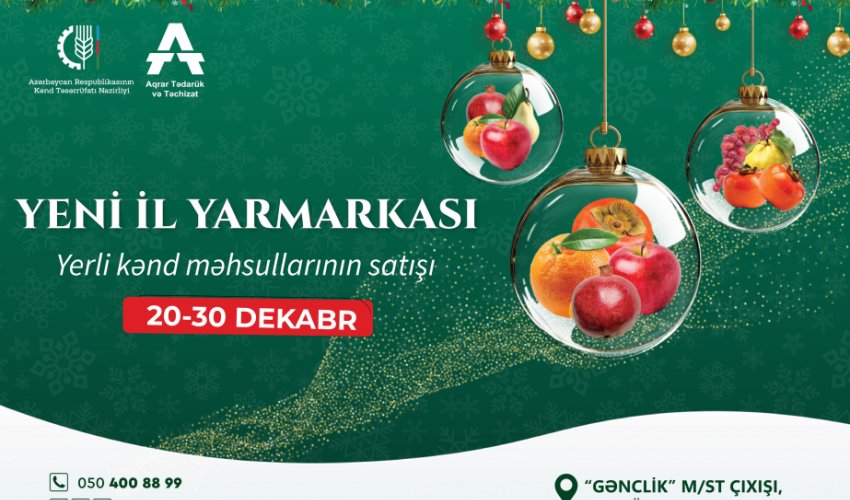 Bakıda "Kənddən Şəhərə" Yeni il yarmarkası keçirilir