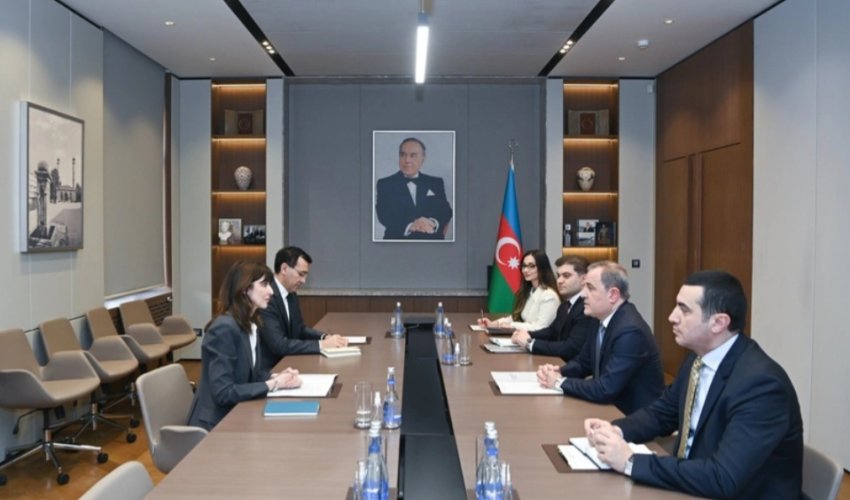 Ceyhun Bayramov diplomatik fəaliyyəti başa çatan Vladanka Andreyevanı qəbul edib