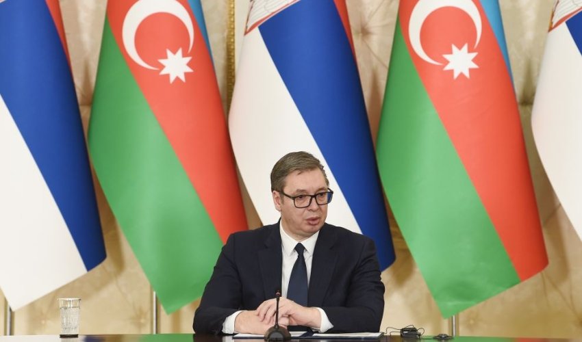 Serbiya Prezidenti Aleksandar Vuçiç İlham Əliyevi ad günü münasibətilə təbrik edib