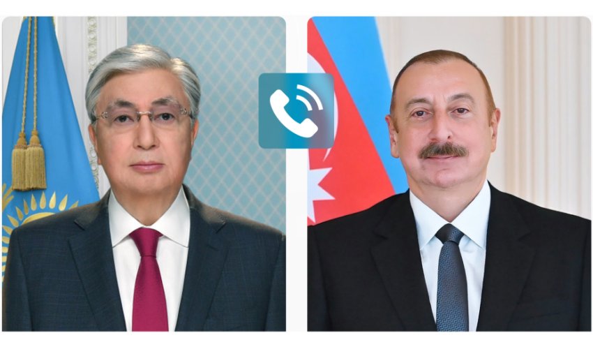 Qazaxıstan prezidenti Əliyevə zəng edib
