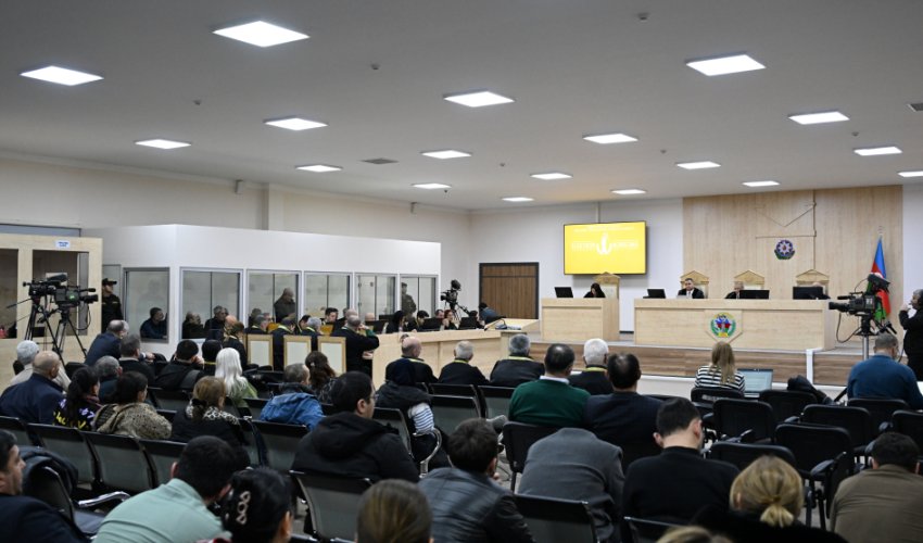 Ermənistan vətəndaşlarının məhkəməsi təqsirləndirilən şəxslərin son söz çıxışları ilə davam etdirilib