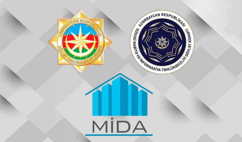 СГБ, Госслужба спецсвязи и MİDA выступили с совместным заявлением