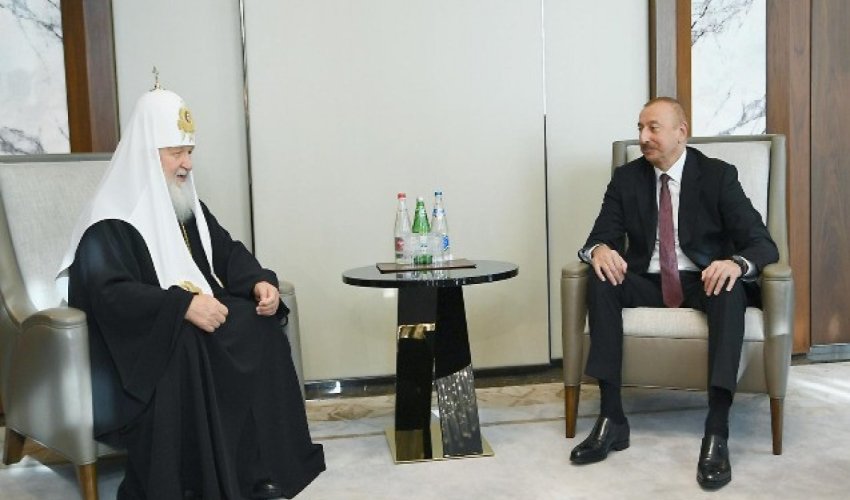 Patriarx Kirill Prezident İlham Əliyevi təbrik edib