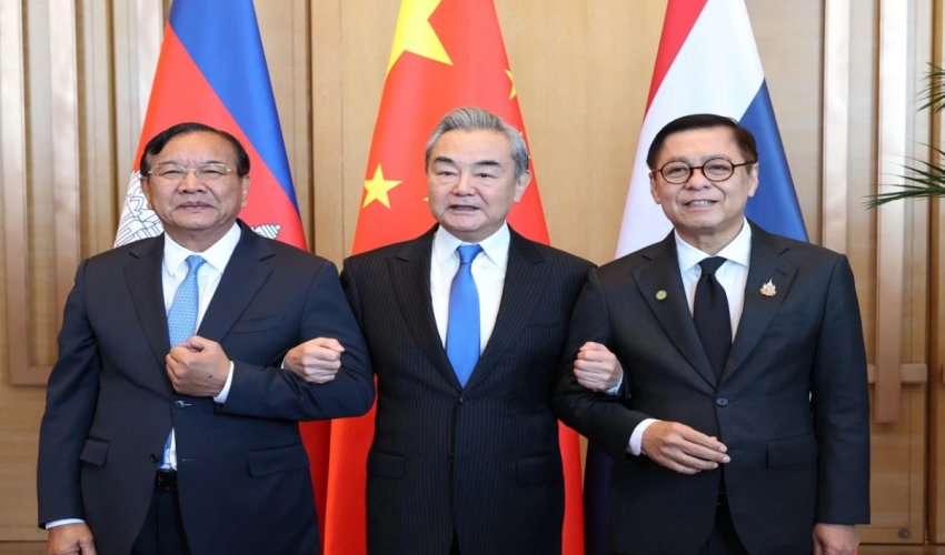 Top diplomats of China, Cambodia and Thailand meet as Beijing seeks to strengthen role in dispute