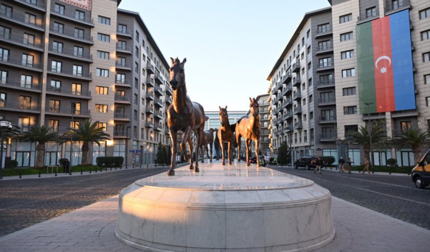 President Ilham Aliyev visits Baku White City