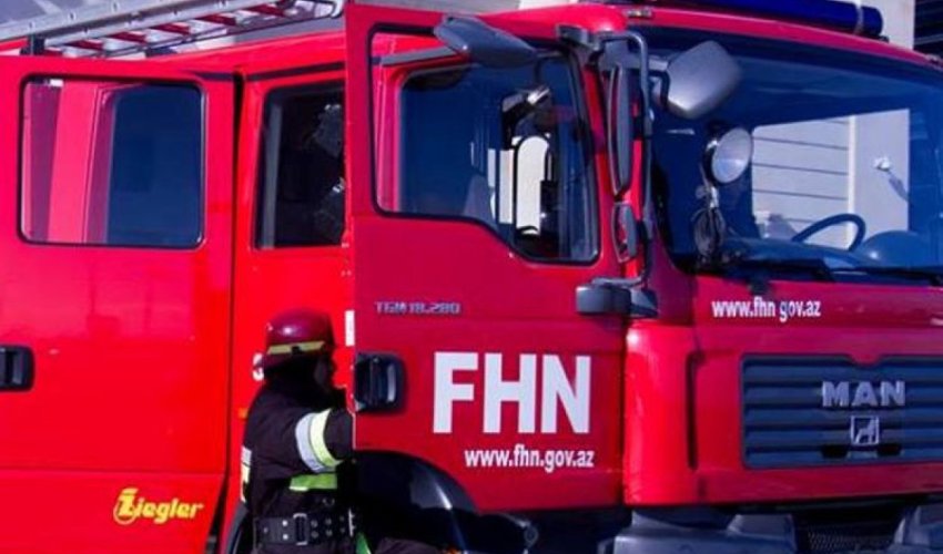 Bakıda restoranda yanğın olub