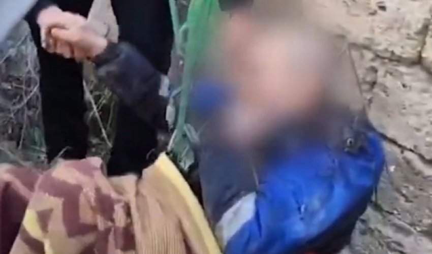 Hövsanda quyuya düşən şəxs xilasedicilər tərəfindən xilas edilib - Video