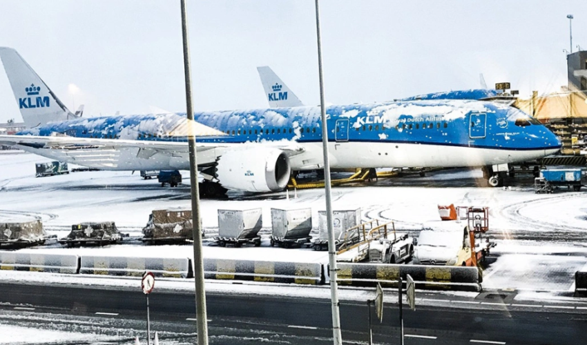 Amsterdam hava limanında 700-dən çox uçuş ləğv edilib