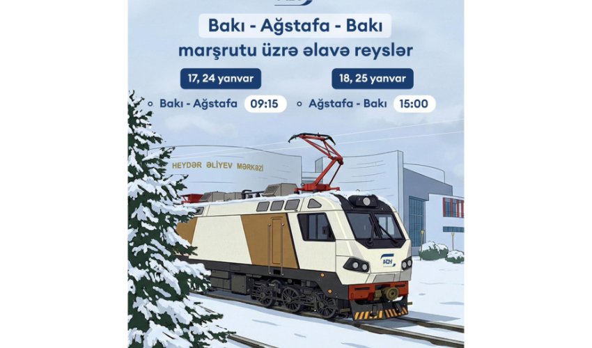 ADY Bakı&ndash;Ağstafa marşrutu üzrə əlavə qatar reysləri və endirimlər tətbiq edir