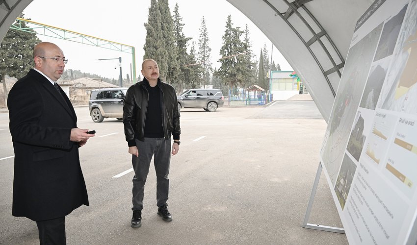 Əliyev Ağdərənin Baş planı ilə tanış oldu