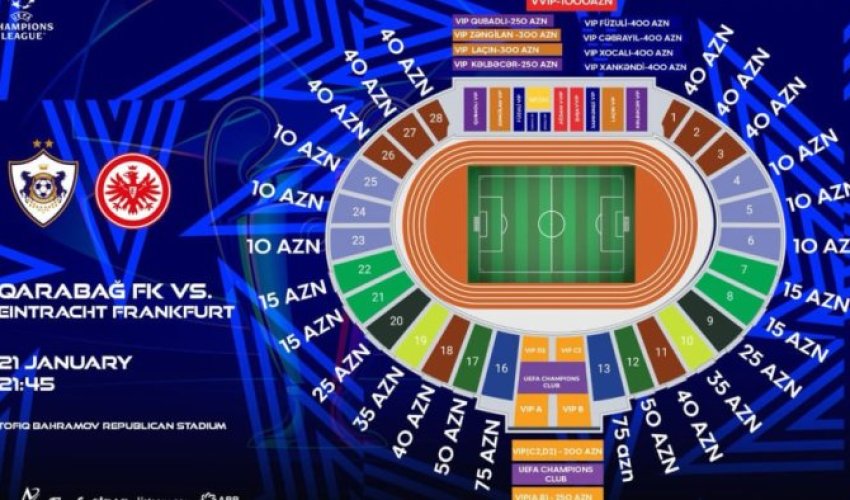 &ldquo;Qarabağ&rdquo; - &ldquo;Ayntraxt&rdquo; oyununun biletləri sabah satışa çıxarılacaq
