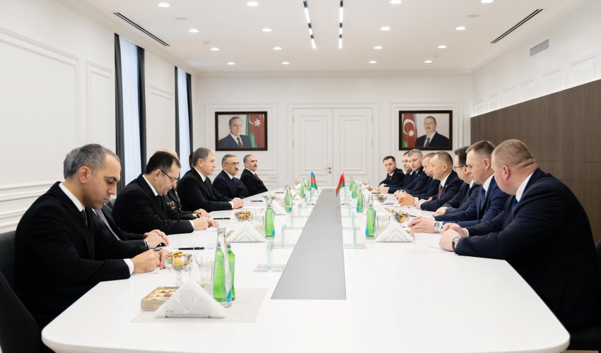 Vilayət Eyvazov belaruslu həmkarı ilə görüşüb