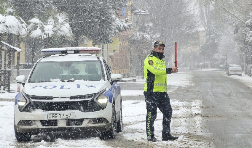 DYP bölgələrə səfər edən və hərəkətdə olan sürücülərə xəbərdarlıq edib