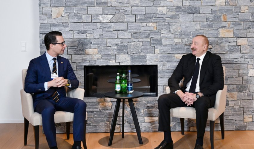 Prezident Davosda görüşlər keçirib - Yenilənib