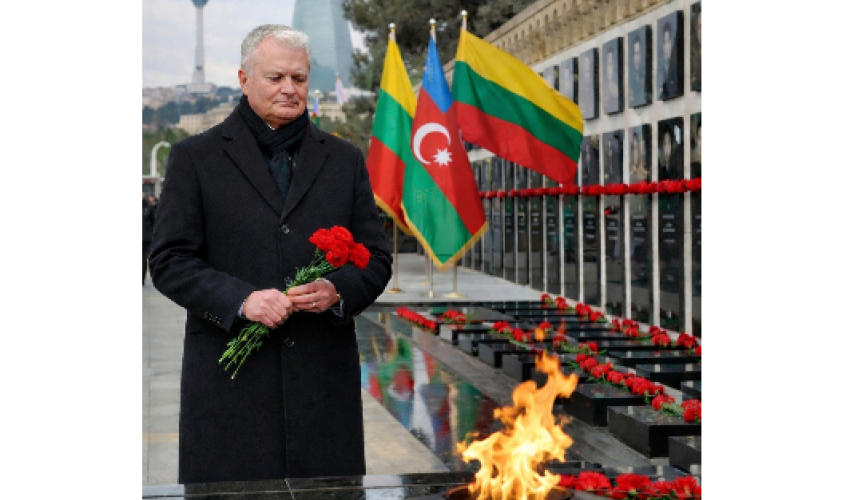 Lithuanian president expresses solidarity with Azerbaijan on Black January anniversary