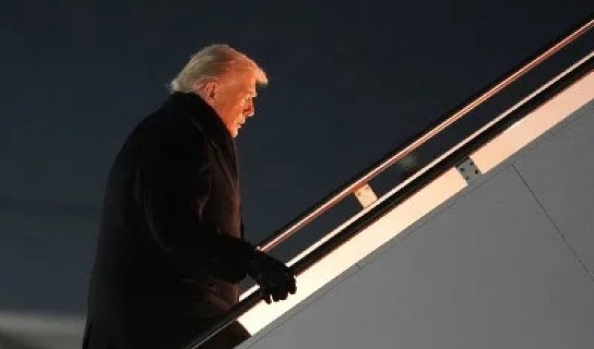 CNN: Trampı Davosa aparmalı olan təyyarə texniki nasazlıq aşkarlanıb