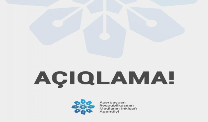 
MEDİA: Prezidentin adından reallığı əks etdirməyən açıqlama yayılıb