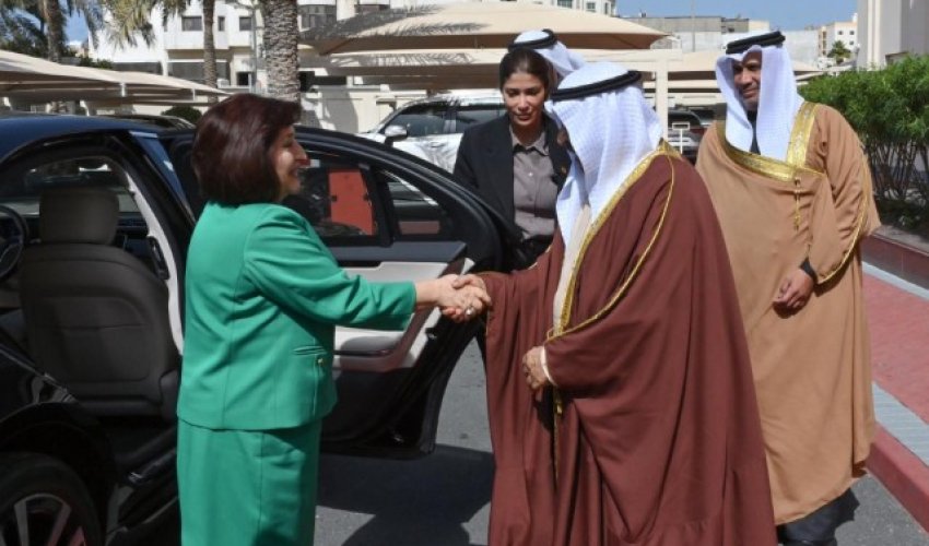 Sahibə Qafarova bəhreynli həmkarı ilə görüşüb