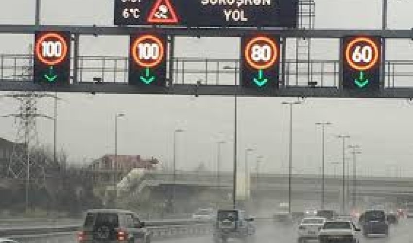Hava limanı yolunda sürət həddi endirilib